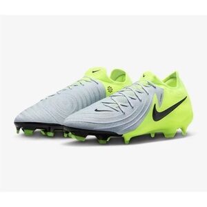 Nike Phantom GX 2 Pro FG Volt Metallic Silver Black Sz 10.5 FJ2563-003